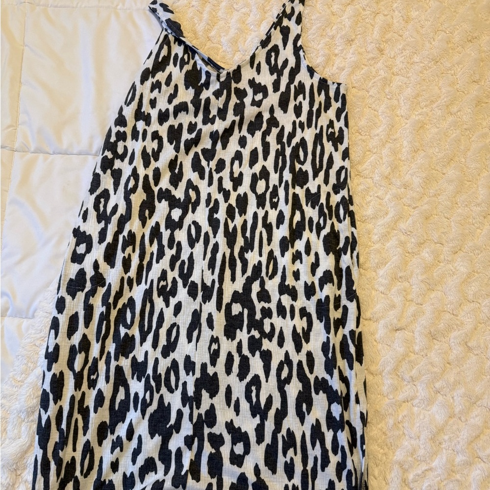 Leopard Print Sleeveless Dress